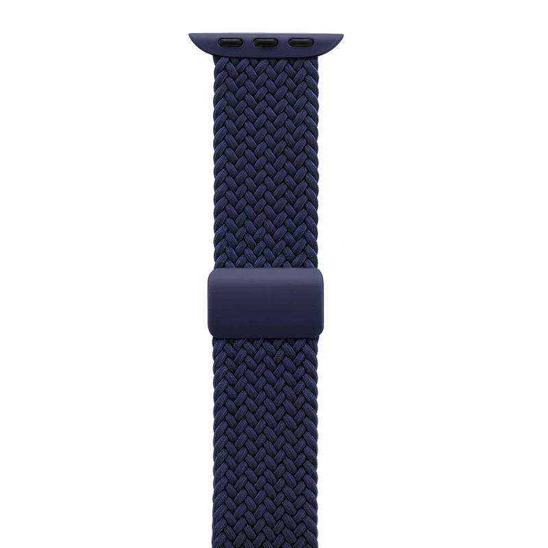 Crong Wave Band Braided Nylon Solo Loop Apple Watch 44/45/46/49 mm (Navy Blue)