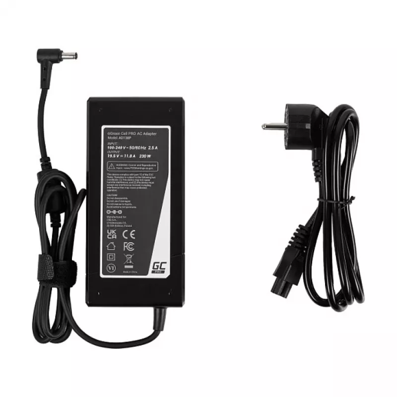 Green Cell PRO 19.5V 11.8A 230W Laptop AC Adapter for Asus ROG Strix G531GU