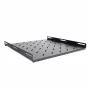 RACKTEL RL-P800S 1U 19 collu fiksēts plaukts 800 mm dziļums 80 kg kravnesība Melns