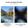KF X Fader Mainīgā ND Filtra 82mm ND8-ND128 Pelēks