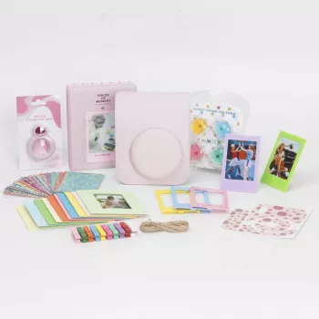 LOVEINSTANT 8-in-1 piederumu komplekts Fujifilm Instax Mini 12 - Rozā