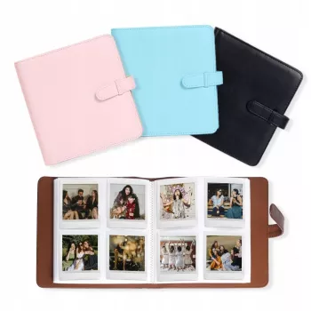 LOVEINSTANT Photo Album 288 Photos for Fujifilm Instax Square SQ40 / SQ1 / SQ6 / SQ10 / SQ20 / Square Link / Share SP-3, Blue