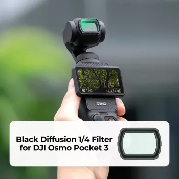 K&F Concept Black Diffusion 1/4 filtrs DJI Osmo Pocket 3 (KF01.2533)