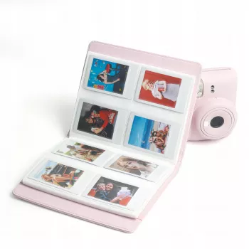 LOVEINSTANT Fotoalbums 288 fotogrāfijām, saderīgs ar Fuji Instax Mini, Polaroid 300, Zink, Canon Ivy, HP Sprocket, Kodak Smile, balts vāks ar logu