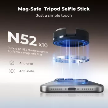 KF Selfie Stick Tripod 162cm Magnetic MagSafe for Smartphone with Remote Control Kf09.139