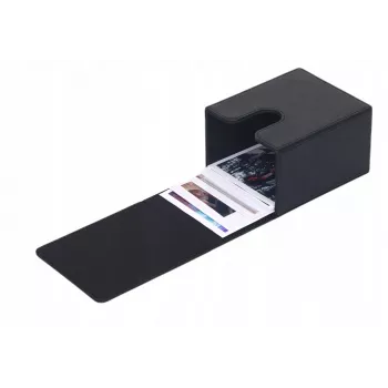 LOVEINSTANT Foto glabāšanas kaste 100 izdrukām – saderīga ar Fuji Instax Wide, Square, Polaroid 600, Now – melna ar skata logu