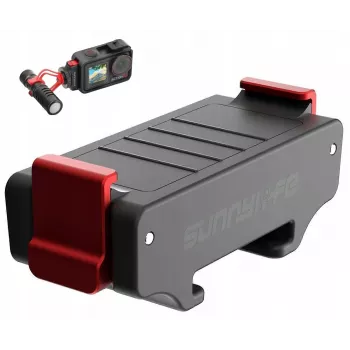SUNNYLIFE Adapter Mount for DJI Osmo Action 5 Pro / 5 / 4 / 3 - ISO Hot Shoe - Black