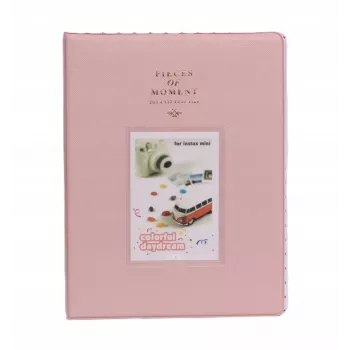 LOVEINSTANT Photo Album 128 Photos for Fujifilm Instax Mini 9 12 40 11 8 Evo Liplay Link / Pink