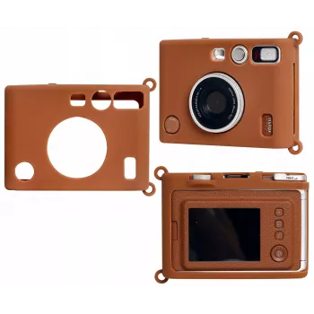 LOVEINSTANT Silikona aizsargmaciņš Fujifilm Instax Mini Evo - Brūns