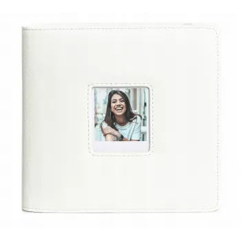 LOVEINSTANT Fotoalbums Polaroid Go – 36 lapas, 288 fotogrāfijas, balts PU āda