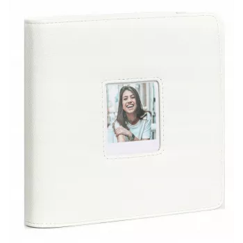LOVEINSTANT Fotoalbums Polaroid Go – 36 lapas, 288 fotogrāfijas, balts PU āda
