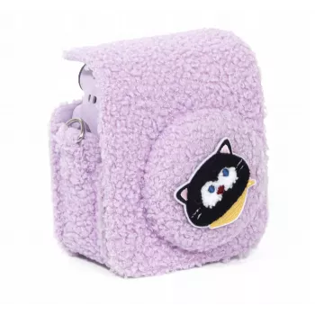 LOVEINSTANT Plush Kitten Case for Fujifilm Instax Mini 12 - Purple