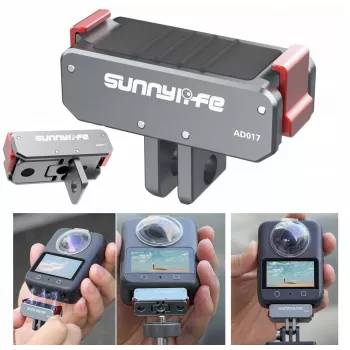 SUNNYLIFE Magnetic Quick Release Adapter ar 1/4 inch vītni un GoPro stiprinājumu DJI Osmo Action 5 Pro / 4 / 3, AD017-T
