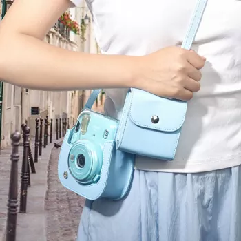 LOVEINSTANT Foto glabāšanas futrālis Fujifilm Instax Square fotogrāfijām - Zils