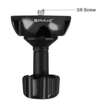PULUZ 75mm Bowl Tripod Adapter ar 1/4 collu un 3/8 collu vītnēm, Melns (PU3503)
