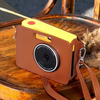 LOVEINSTANT Case Cover Pouch for Kodak Mini Shot 3 Era MS300 Instant Camera - Brown