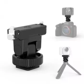 PULUZ Magnetic Quick Release Mount ar 1/4 collu skrūvi un Cold Shoe adapteri Insta360 GO Ultra, darbības kamerām - PU1073B