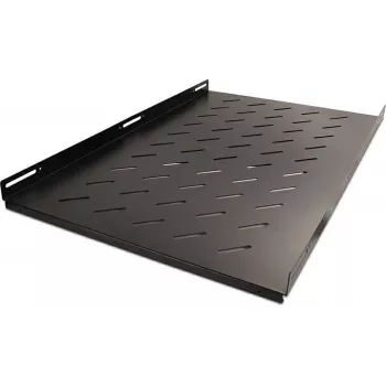 RACKTEL RL-P1000S 19 collu 1U fiksēts plaukts 1000mm dziļums 80kg kravnesība Melns