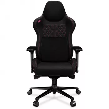 YUMISU 2050 Magnetic biroja krēsls, auduma polsterējums, melnā un rozā krāsā (Y-2050F-BP-M)
