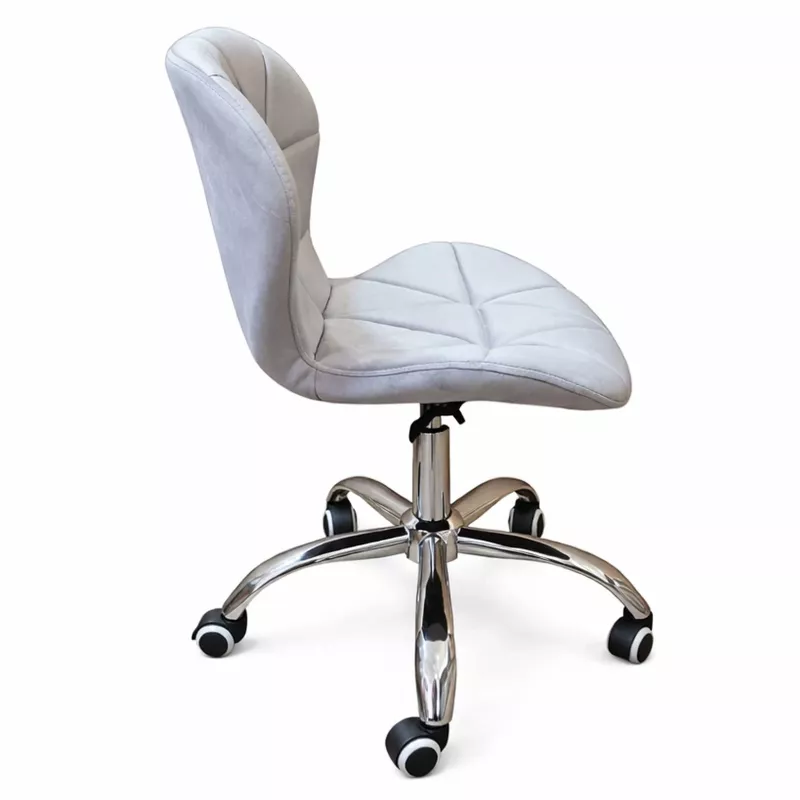 EXTRALINK Office Chair Velvet Light Grey