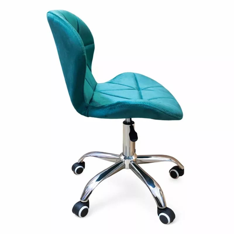 EXTRALINK Velour Office Chair Turquoise