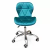 EXTRALINK Velour Office Chair Turquoise