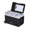 HCALORY D55M+ Auto dzesētājs ar Bluetooth, 55L, kompresors, -20°C līdz +20°C, DC 12V/24V, AC 100-240V, Melns
