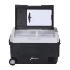 HCALORY D55M+ Auto dzesētājs ar Bluetooth, 55L, kompresors, -20°C līdz +20°C, DC 12V/24V, AC 100-240V, Melns