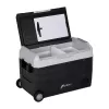 HCALORY D55M+ Auto dzesētājs ar Bluetooth, 55L, kompresors, -20°C līdz +20°C, DC 12V/24V, AC 100-240V, Melns