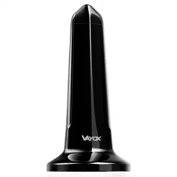 VAYOX VA0127 Iekštelpu DVB-T/T2 antena, melna, 28 dBi, 3 m koaksiālais kabelis, USB barošana