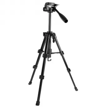 Levenhuk Level Base TR30 Grīdas statīvs ar 3-virzienu panoramēšanas galvu, alumīnija kājām, maksimālā slodze 3 kg, augstums 490-1350 mm