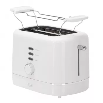 Adler AD 3224 Baltais Toasters 750W 2 Sloti