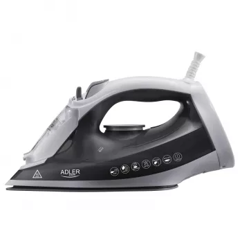 Adler AD 5051 Tvaika gludeklis ar keramikas zoli, 2600 W, 350 ml tvertne