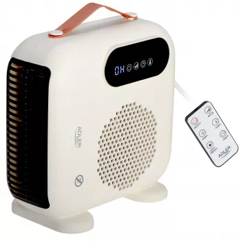 Adler AD 7756 Keramiskais ventilatorsildītājs 1500W Melns