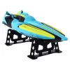 LEAN TOYS RC Ūdens Laiva 2.4G Dzelteni-Tirkīza Ūdensizturīga Tālvadība