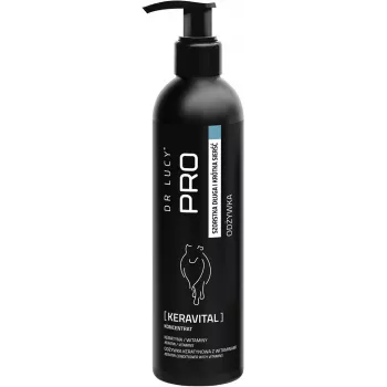 DR LUCY - PRO KERAVITAL 250 ML - KERATĪNA UN VITAMĪNU KONDICIONIERIS SUŅIEM AR GARIEM, RUPJIEM APMATIEM