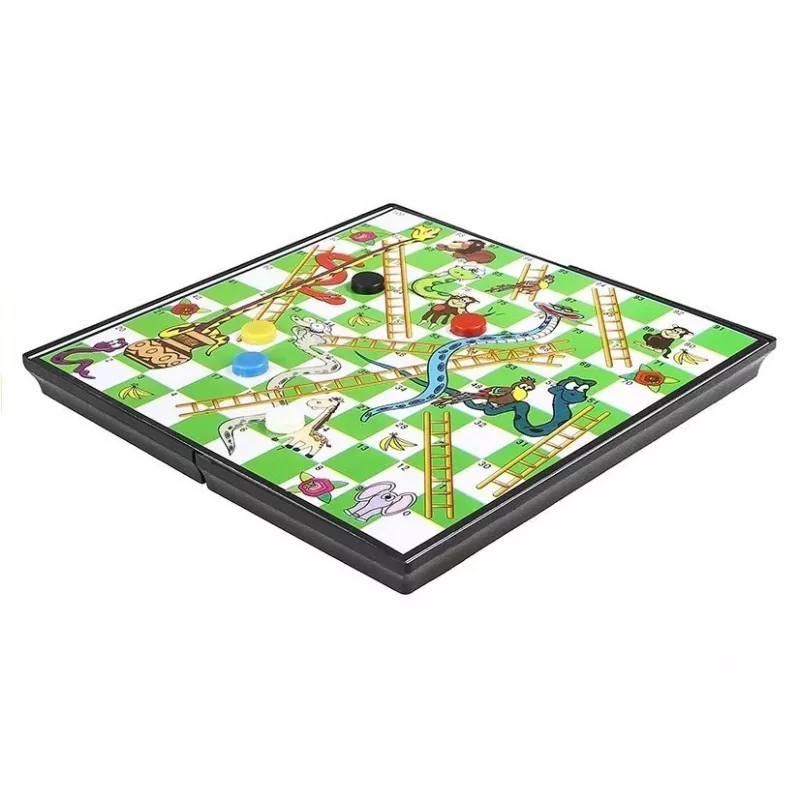 LEAN TOYS Magnētiskā spēļu dēļa komplekts 7-in-1 Šahs Lūdo Backgammon Dambrete