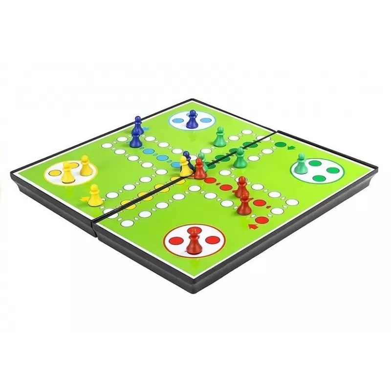 LEAN TOYS Magnētiskā spēļu dēļa komplekts 7-in-1 Šahs Lūdo Backgammon Dambrete