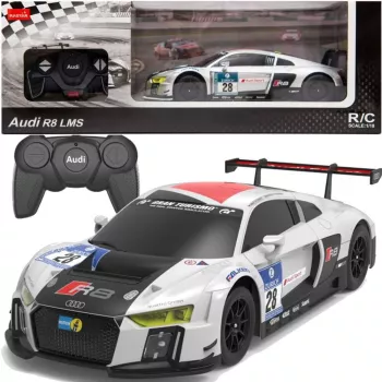 RASTAR Auto R/C 1:24 Sporta vadāmais AUDI R8 LMS Balts