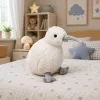 LEAN TOYS Plush Kiwi Bird Mascot Cuddly Toy White 17 cm