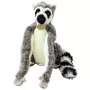 LEAN TOYS Pluša lemurs ar garām Velcro ķepām 27cm