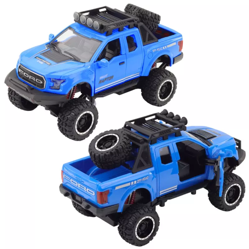 LEAN TOYS Bezceļu transportlīdzeklis Raptor ar atveramām durvīm, gaismām un skaņām