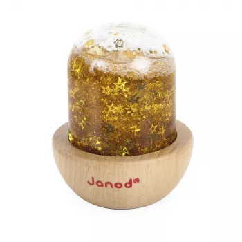 Janod Sensory Snow Globe Ball Yellow 12m+