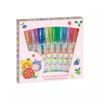 Janod Gel Pens Mini 8 Colors Fruity Cuties 6+