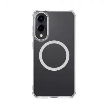 AMAZINGTHING Minimal Mag Case ar magnētisko gredzenu Samsung Galaxy S25 Edge - Caurspīdīgs