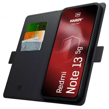 3MK PROTECTION Redmi Note 13 5G Hardy Foldy Case - Melns
