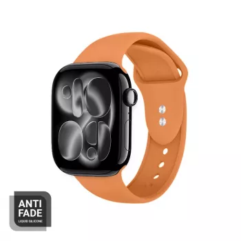 Crong Liquid Strap Apple Watch 38/40/41/42 mm (Oranžs)