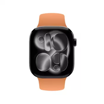 Crong Liquid Strap Apple Watch 38/40/41/42 mm (Oranžs)