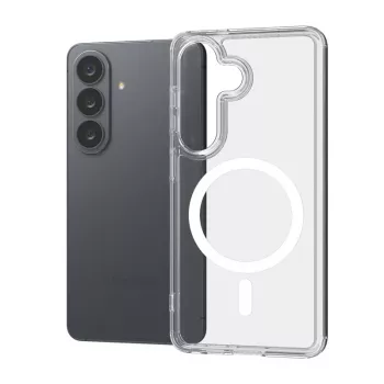 Crong Hybrid Clear Magnetic Case ar MagSafe Samsung Galaxy S26+ (Caurspīdīgs)