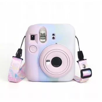 LOVEINSTANT Silikona maciņš Fujifilm Instax Mini 12 - Pasteļkrāsas
